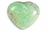 Polished Garnierite Heart - Madagascar #246723-1